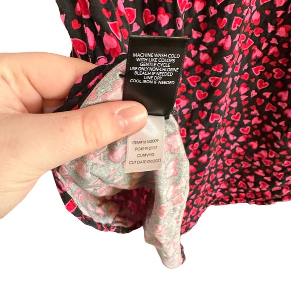 Torrid Zip Front Heart Patterned Shirt Dress Red and Black Torrid 1 - US 16/18 - Picture 10 of 10